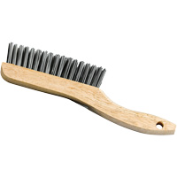 Brosse &agrave; manche en patin, Acier, 4 x 16 rangs de fils, Longueur 9-3/4" Consource