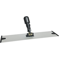 Support de vadrouille &agrave; &eacute;pousseter en microfibres &agrave; boucles et crochets, 18", Aluminium Consource