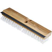 Utility Scrub Brush & Squeegee, 11" L, Polypropylene Bristles, White Consource