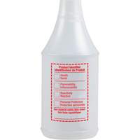 Bouteille &agrave; pulv&eacute;risateur ronde avec &eacute;tiquette SIMDUT, 24 oz Consource