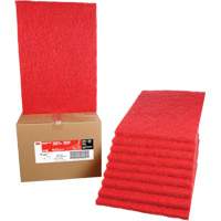 Carpet Bonnet Pad, 14" x 20", Buffing/Cleaning, Red Consource