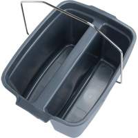 Dual Compartment Bucket, 4.75 US Gal. (19 qt.) Capacity, Grey Consource