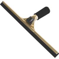 Raclette &agrave; main pour vitres, 14", Caoutchouc, Cadre Laiton Consource