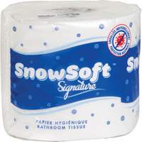 Papier hygi&eacute;nique de premi&egrave;re qualit&eacute; Snow Soft, 2 Pli, 600 Feuilles/Rouleu, Longueur 145', Blanc Consource