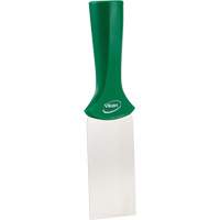 Handle-Mounted Stainless Steel Scraper, Green, 2" W x 8" L Consource