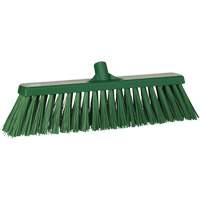 Heavy-Duty Push Broom, Stiff Bristles, 20", Polyester, Green Consource