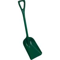 One-Piece Metal Detectable Shovel, 10" x 14" Blade, 37-1/2" Length, Plastic, Green Consource