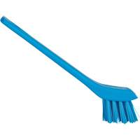 Brosse avec rebord grattoir, Soies Ferme, Longueur de 6", Bleu Consource