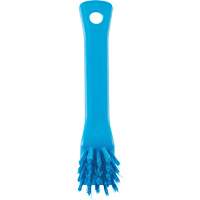 Brosse avec rebord grattoir, Soies Ferme, Longueur de 6", Bleu Consource