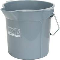 Round Bucket with Pouring Spout, 2.64 US Gal. (10.57 qt.) Capacity, Grey Consource