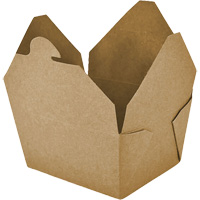 Kraft Take Out Food Containers, Corrugated, Rectangular Consource