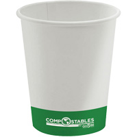 Gobelets en papier compostable chaud/froid &agrave; paroi simple, 16 oz, Multicolore Consource