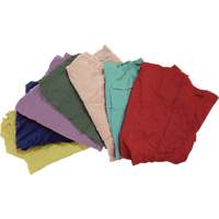 Chiffons fabriqu&eacute;s &agrave; partir de mat&eacute;riaux recycl&eacute;s, Molleton, M&eacute;lange de couleurs, 25 lb Consource