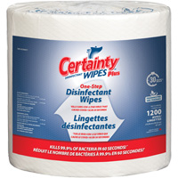 Lingettes d&eacute;sinfectantes, 8" x 6", 1200 lingettes Consource
