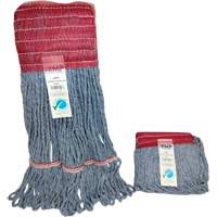 Wide-Band Mop Head, Antimicrobial/Floor Finishing/Specialty, Cotton/Rayon/Synthetic, Loop Style Consource