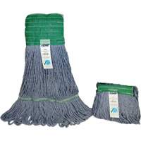 Wide-Band Mop Head, Antimicrobial/Floor Finishing/Specialty, Cotton/Rayon/Synthetic, Loop Style Consource