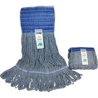 Wide-Band Mop Head, Antimicrobial/Floor Finishing/Specialty, Cotton/Rayon/Synthetic, Loop Style Consource