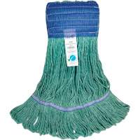 Wide-Band Mop Head, Antimicrobial/Floor Finishing/Specialty, Cotton/Rayon/Synthetic, Loop Style Consource