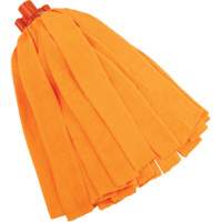 Socket Mop, Orange, Microfibre, Cut Style Consource