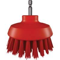 HyDrive Round Drill Brush, Extra Stiff Bristles, 3-1/10" Long, Red Consource