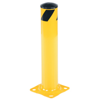 Butoir de s&eacute;curit&eacute;, Acier, 24" h x 4,5" la, Jaune Consource