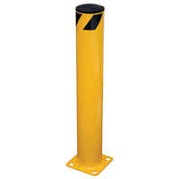 Butoir de s&eacute;curit&eacute;, Acier, 36" h x 5,5" la, Jaune Consource