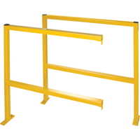 Protecteurs de p&eacute;rim&egrave;tre - Style tubulaire, 48" la x 49-1/2" h, Jaune Consource
