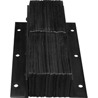 Laminated Dock Bumpers, Vertical, Rubber, 11" W x 4" D x 20" H Consource