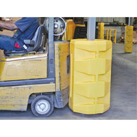 Protecteurs de colonne, Ouverture int&eacute;rieure 18-1/4" x 18-1/4", 30" lo x 30" la x 38-1/2" h, Jaune Consource