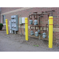 Polyethylene Bollard Covers, 6-5/8" Dia. x 52" L, Yellow Consource