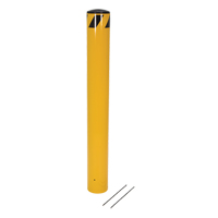Pour-In-Place Bollards, Steel, 36-1/2" H x 5-9/16" W, Yellow Consource