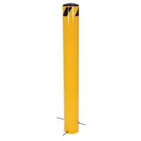 Pour-In-Place Bollards, Steel, 36-1/2" H x 5-9/16" W, Yellow Consource