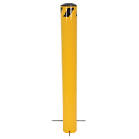 Pour-In-Place Bollards, Steel, 36-1/2" H x 5-9/16" W, Yellow Consource