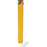 Pour-In-Place Bollards, Steel, 48-1/2" H x 5-9/16" W, Yellow Consource