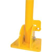Fold-Down Bollards, Steel, 42" H x 1-3/4" W, Yellow Consource