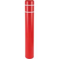 Polyethylene Bollard Covers, 4-1/2" Dia. x 64" L, Red Consource