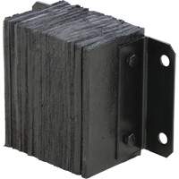 Laminated Dock Bumper, Horizontal, Rubber, 12" W x 6" D x 10" H Consource