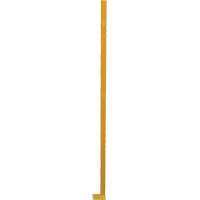 Adjustable Perimeter Guard Corner Post, 4" W x 72" H, Yellow Consource