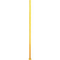 Adjustable Perimeter Guard In-Line Post, 4" W x 96" H, Yellow Consource