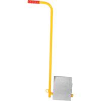 Cale de roues en aluminium avec poign&eacute;e, 7" la x 11-7/8" p x 7-11/16" h Consource