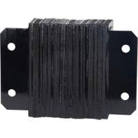 Laminated Dock Bumpers, Horizontal, Rubber, 12" W x 4" D x 10" H Consource