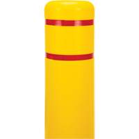 Polyethylene Bollard Cover, 6-5/8" Dia. x 52" L, Red/Yellow Consource