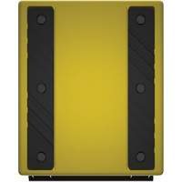 Checkers Safety Heavy-Duty Ultra Class Mining Wheel Chock, HDPE, Yellow, 14-1/2" W x 17-1/2" D x 16" H Consource