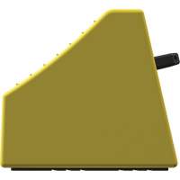 Checkers Safety Heavy-Duty Ultra Class Mining Wheel Chock without Bracket, HDPE, Yellow, 14-1/2" W x 17-1/2" D x 16" H Consource