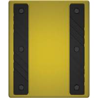 Checkers Safety Heavy-Duty Ultra Class Mining Wheel Chock without Bracket, HDPE, Yellow, 14-1/2" W x 17-1/2" D x 16" H Consource