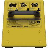 Checkers Safety Heavy-Duty Ultra Class Mining Wheel Chock without Bracket, HDPE, Yellow, 14-1/2" W x 17-1/2" D x 16" H Consource