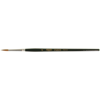 Pinceau d'artiste, Largeur de la brosse de 1/8", Martre rouge, Manche &agrave; Bois Consource
