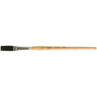 One Stroke Paint Brush, 1/2" Brush Width, Ox Hair, Wood Handle Consource