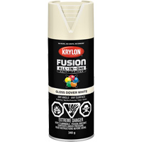 Peinture &agrave; pulv&eacute;riser tout en un Fusion, Blanc Dover, Brillant, 12 oz, Canette a&eacute;rosol Consource