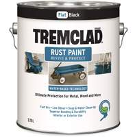 Peinture antirouille &agrave; base d'eau Tremclad, 3,78 L, Gallon, Noir Consource